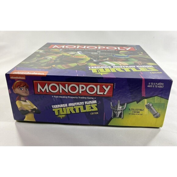 Monopoly TMNT Nickelodeon 2014 Teenage Mutant Ninja Turtles Board Game - Picture 9 of 12